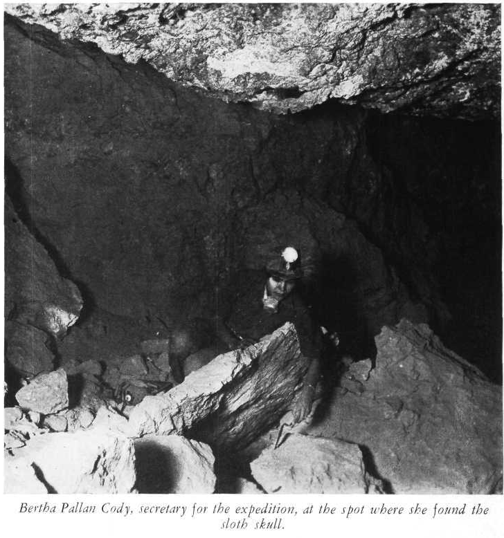 Bertha Cody at Gypsum Cave
