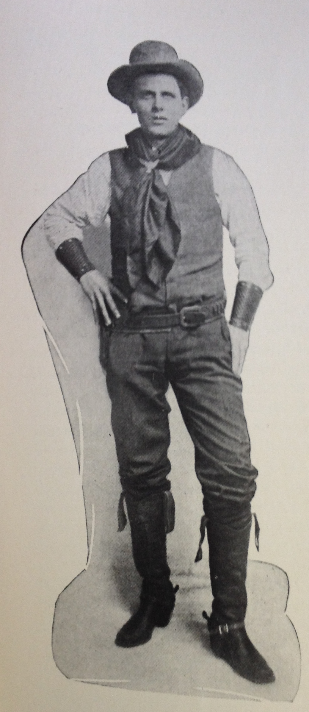 M. Raymond Harrington in his exploring outfit