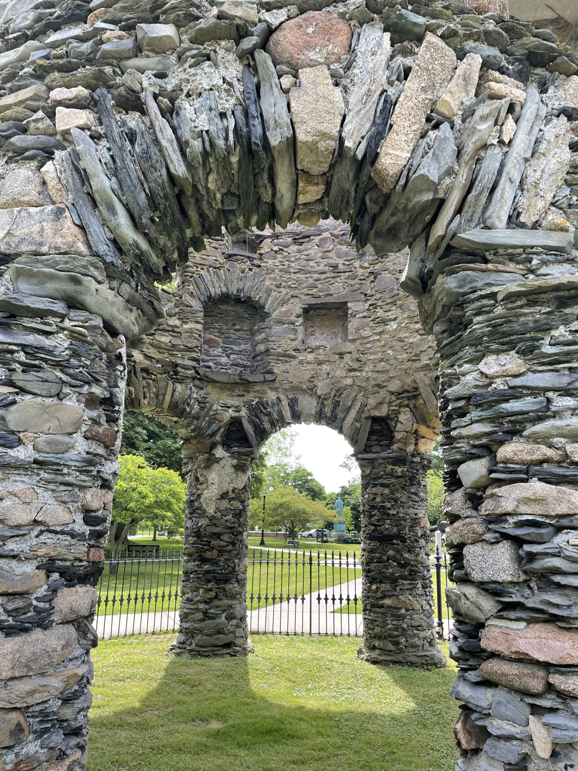 Newport Tower arch